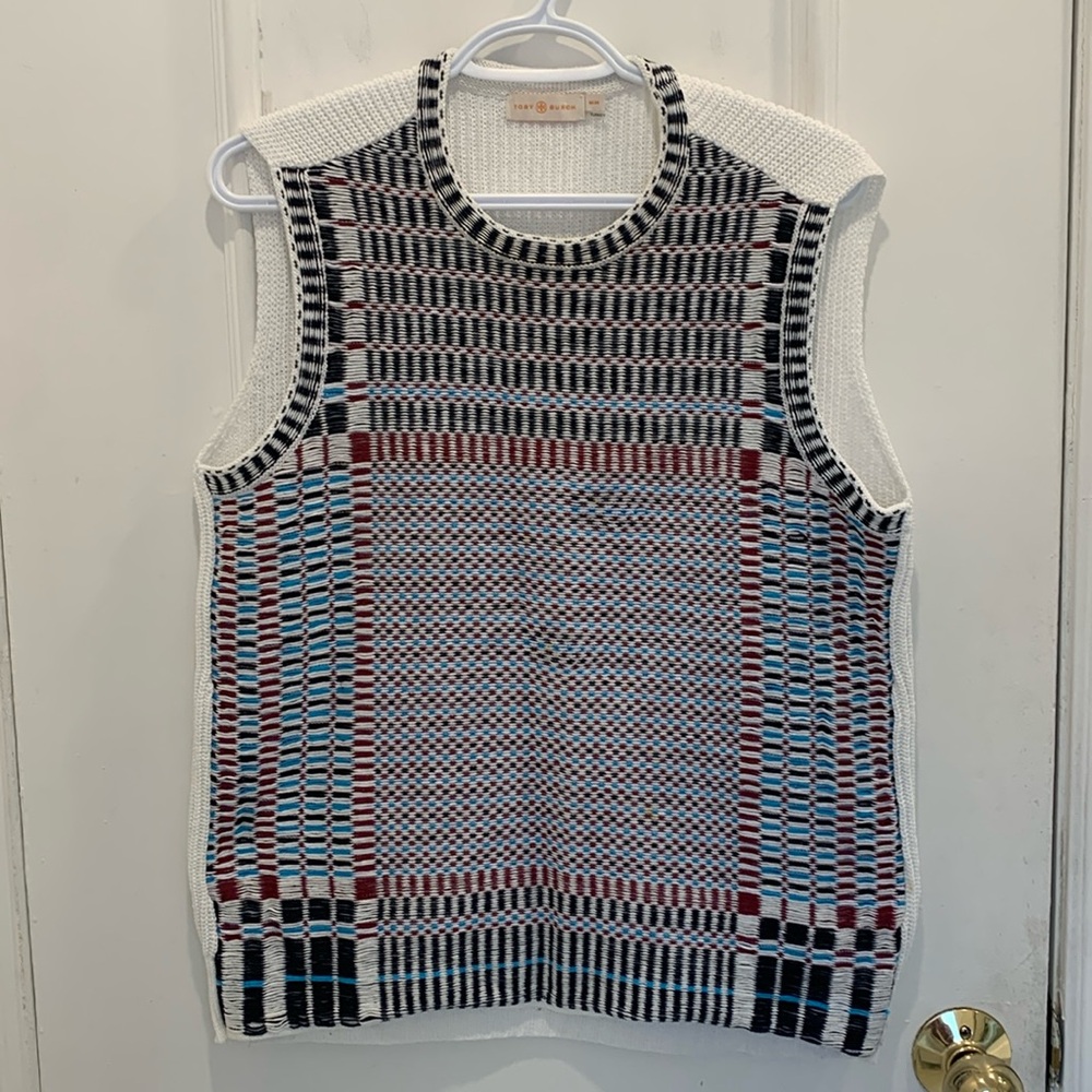 Tory Burch Knit Sweater Vest Size M
